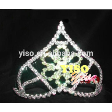 Moda tiara de casamento de strass verde